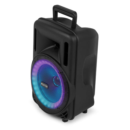 Fenton FT08LED MK2 - Altavoz Activo Portátil de 8" y 300W con Bluetooth y Micrófono Inalámbrico - Tempo Shop