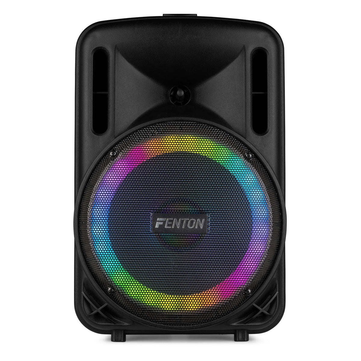 Fenton FT10LED MK2 - Altavoz Portátil Activo 10" 450W con Bluetooth, Micrófono Inalámbrico y Efectos LED - Tempo Shop