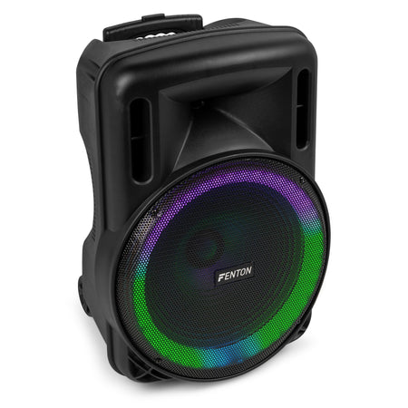 Fenton FT15LED MK2 - Altavoz Activo Portátil de 15" 800W con Bluetooth, Efectos LED y Micrófono Inalámbrico - Tempo Shop