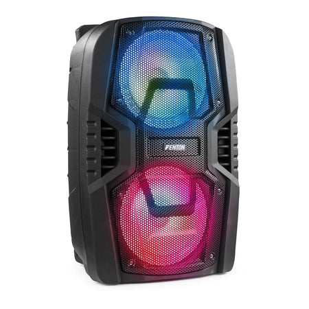Fenton FT208LED - Sistema portátil de sonido 2x 8" - Tempo Shop