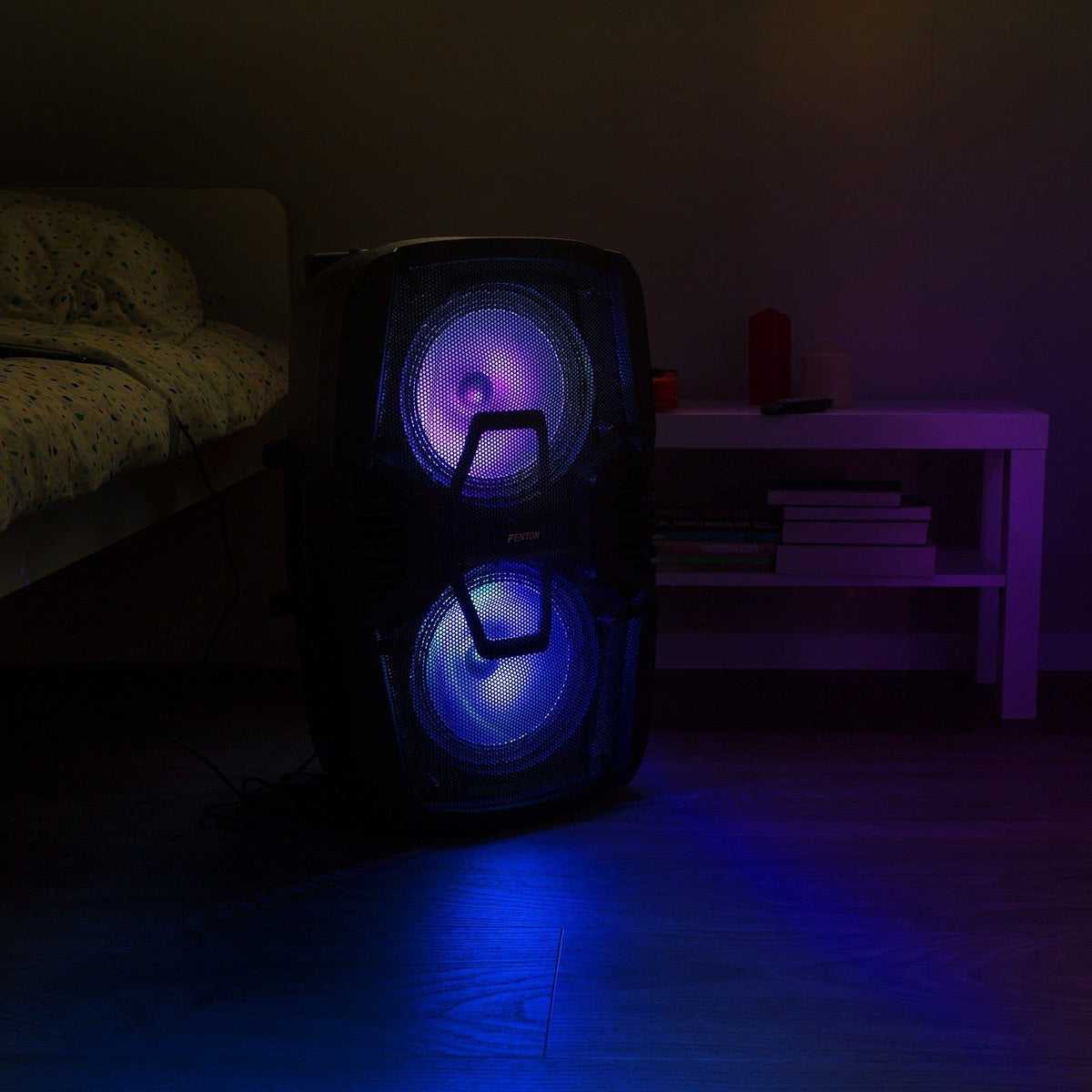Fenton FT210LED - Sistema portátil de sonido 2x 10" - Tempo Shop