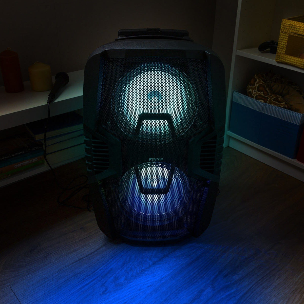 Fenton FT210LED - Sistema portátil de sonido 2x 10" - Tempo Shop