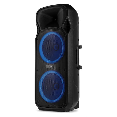 Fenton FT212LED MK2 - Bafle Activo Portátil Doble 12" 1400W con Bluetooth y Efectos LED - Tempo Shop