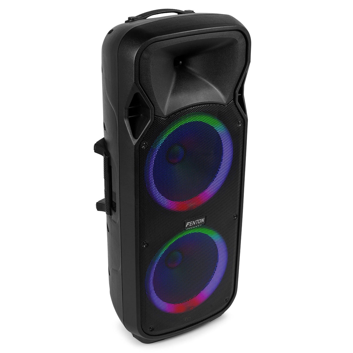 Fenton FT212LED MK2 - Bafle Activo Portátil Doble 12" 1400W con Bluetooth y Efectos LED - Tempo Shop