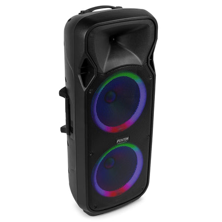 Fenton FT212LED MK2 - Bafle Activo Portátil Doble 12" 1400W con Bluetooth y Efectos LED - Tempo Shop
