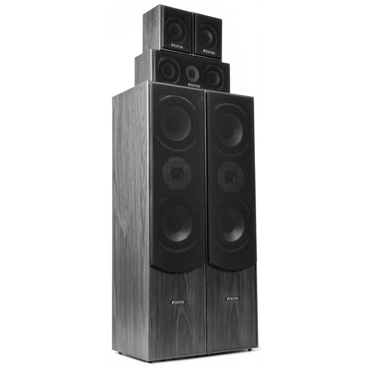 Fenton HF5B - Sistema Home Theatre 5.0 - Negro - Tempo Shop