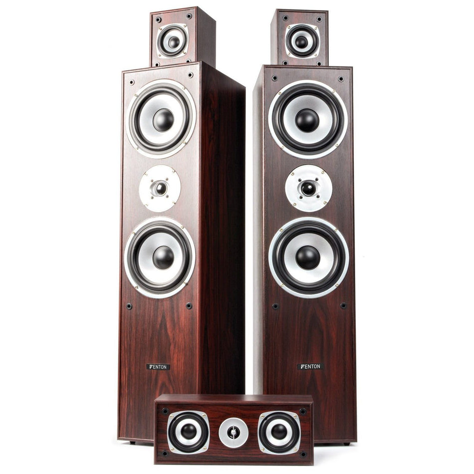 Fenton HF5W - Sistema Home Theatre 5.0 - Nogal - Tempo Shop