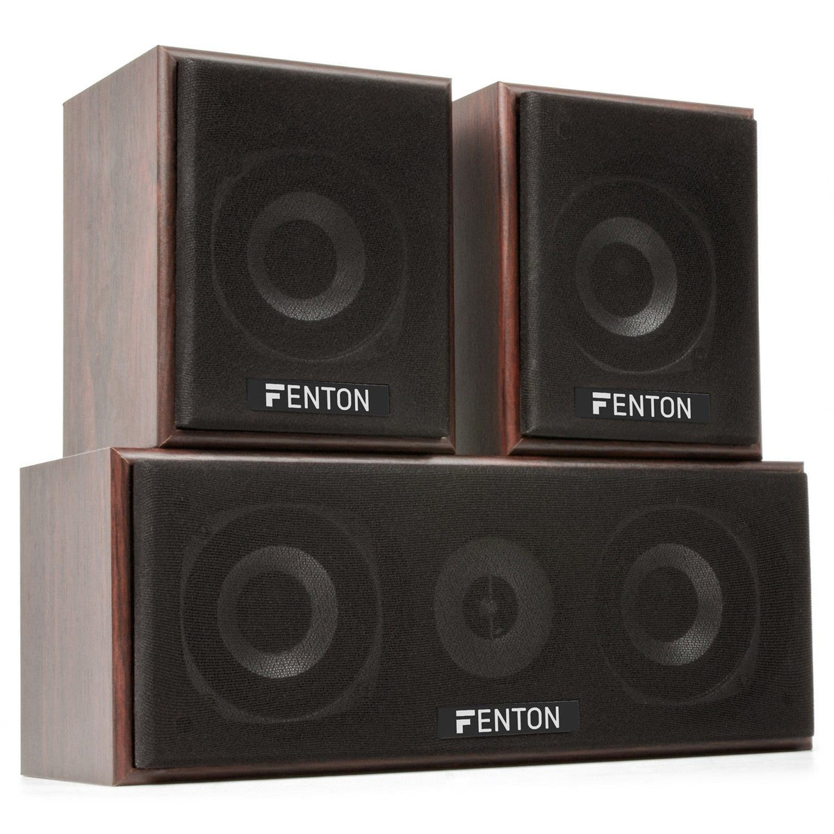 Fenton HF5W - Sistema Home Theatre 5.0 - Nogal - Tempo Shop