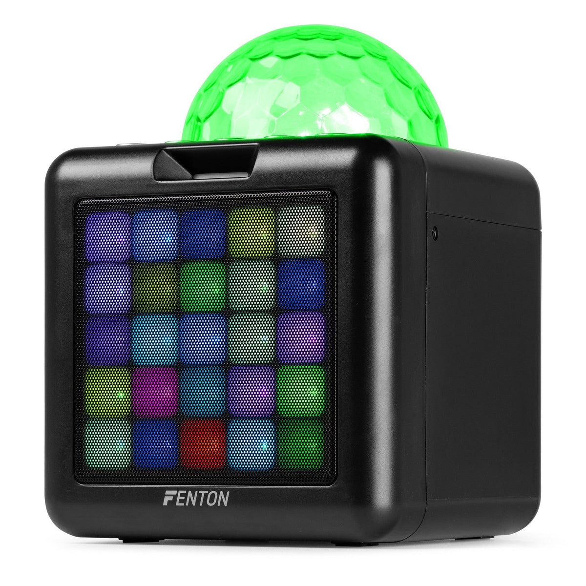 Fenton KAR15B - Altavoz Karaoke con 2 micrófonos Negro - Tempo Shop
