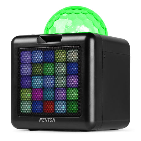 Fenton KAR15B - Altavoz Karaoke con 2 micrófonos Negro - Tempo Shop