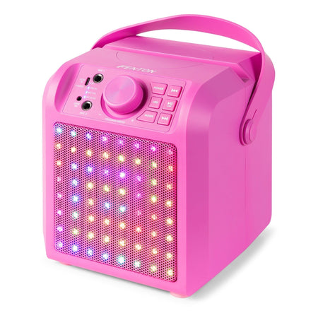 Fenton KAR50P - Altavoz Karaoke con efecto de luz LED Rosa - Tempo Shop