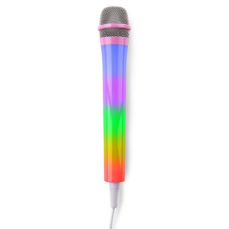 Fenton KMD55P - Micrófono Karaoke con luces RGB Rosa - Tempo Shop