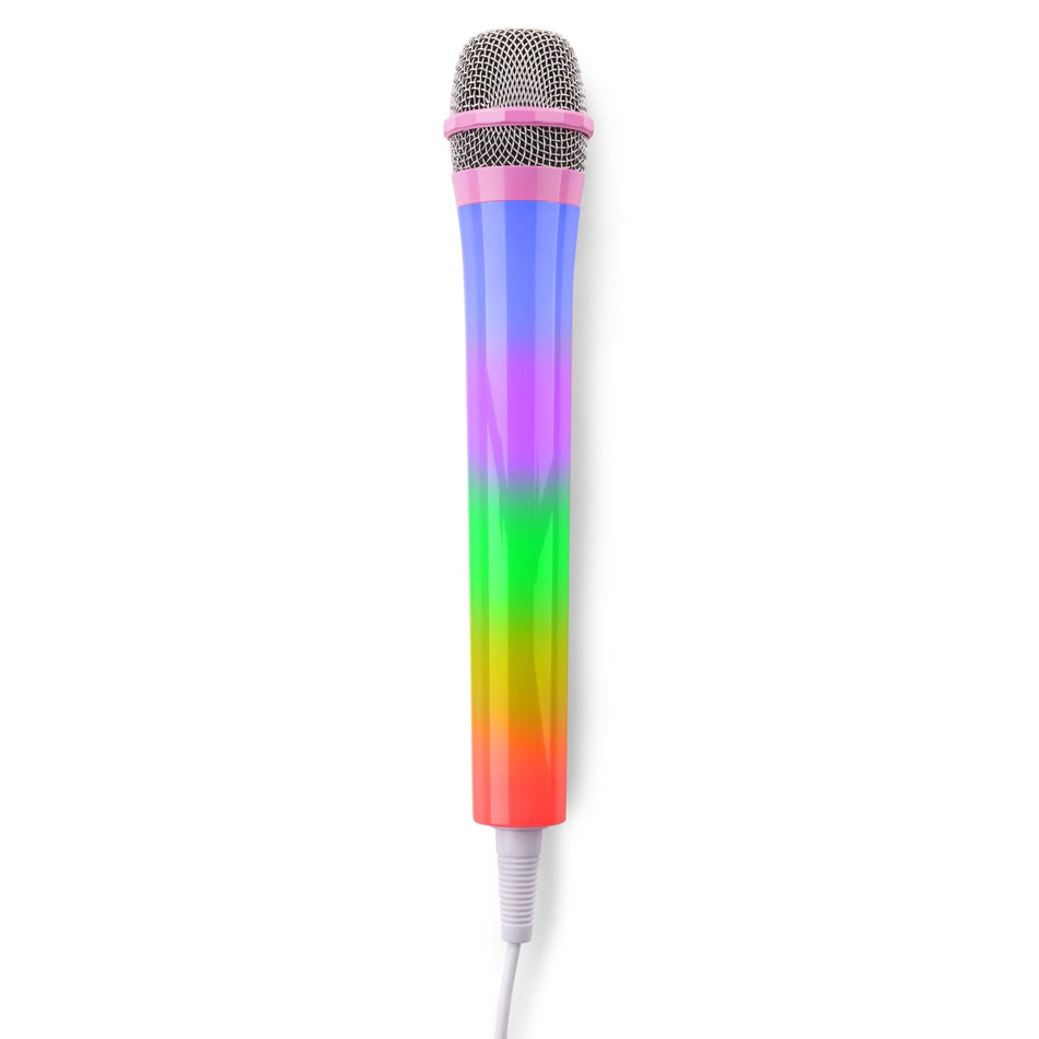 Fenton KMD55P - Micrófono Karaoke con luces RGB Rosa - Tempo Shop