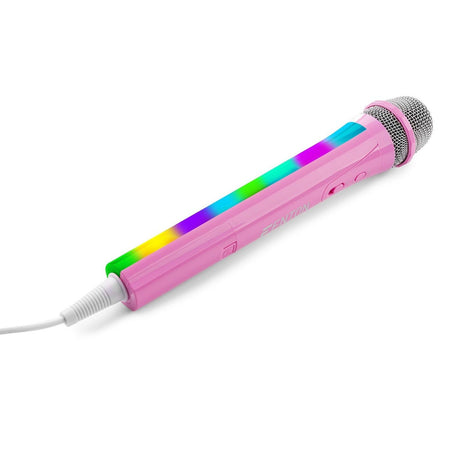 Fenton KMD55P - Micrófono Karaoke con luces RGB Rosa - Tempo Shop