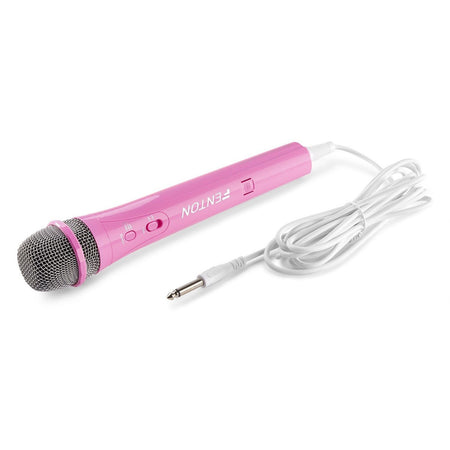 Fenton KMD55P - Micrófono Karaoke con luces RGB Rosa - Tempo Shop