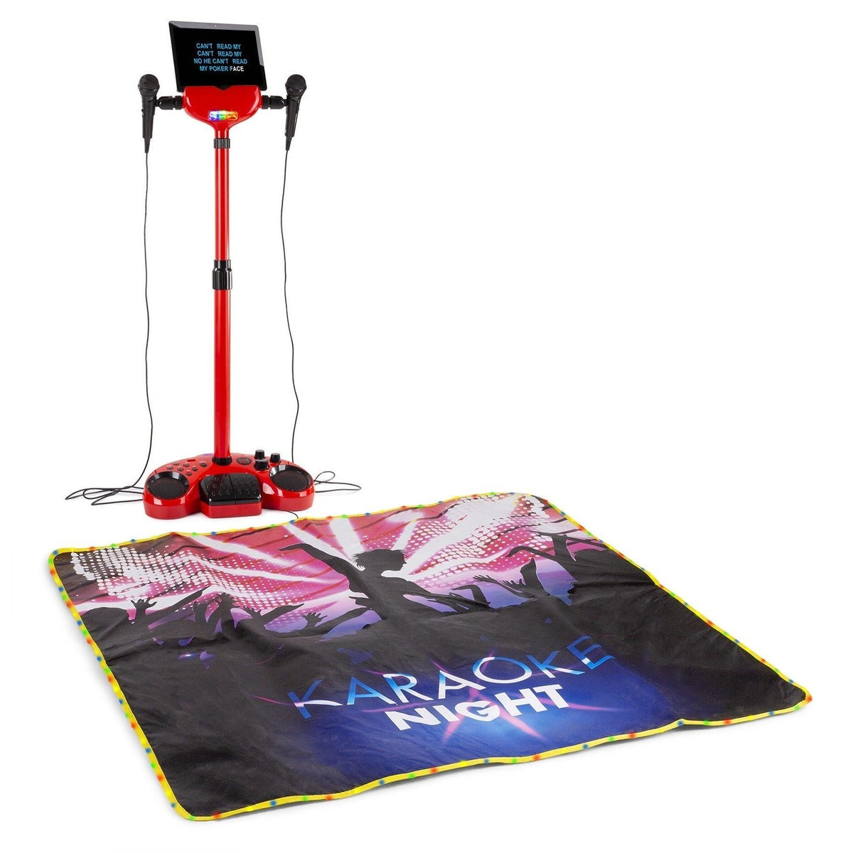 Fenton KSM15R - Set escenario Karaoke Rojo con alfombra de escenario - Tempo Shop