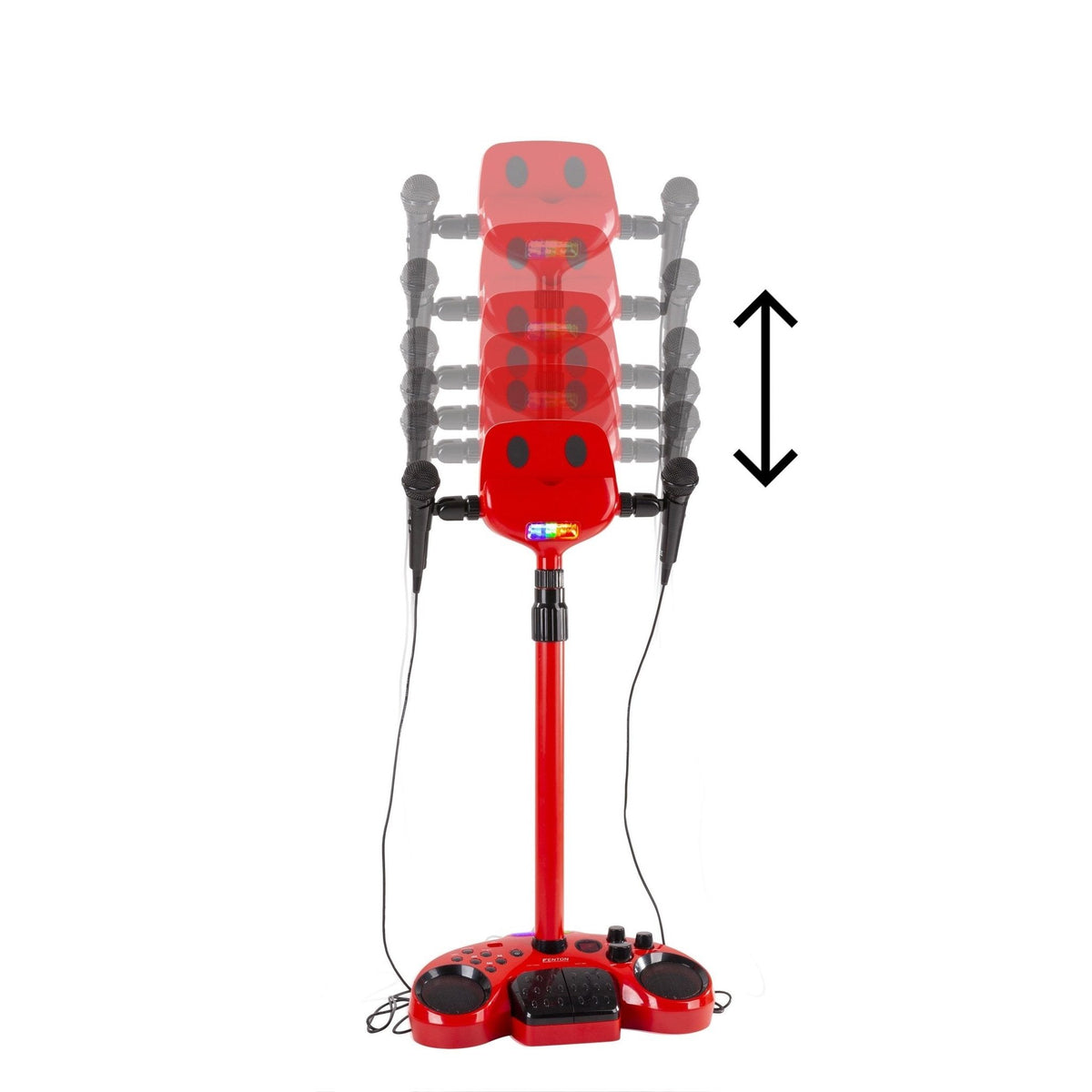 Fenton KSM15R - Set escenario Karaoke Rojo con alfombra de escenario - Tempo Shop