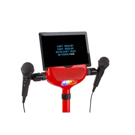 Fenton KSM15R - Set escenario Karaoke Rojo con alfombra de escenario - Tempo Shop