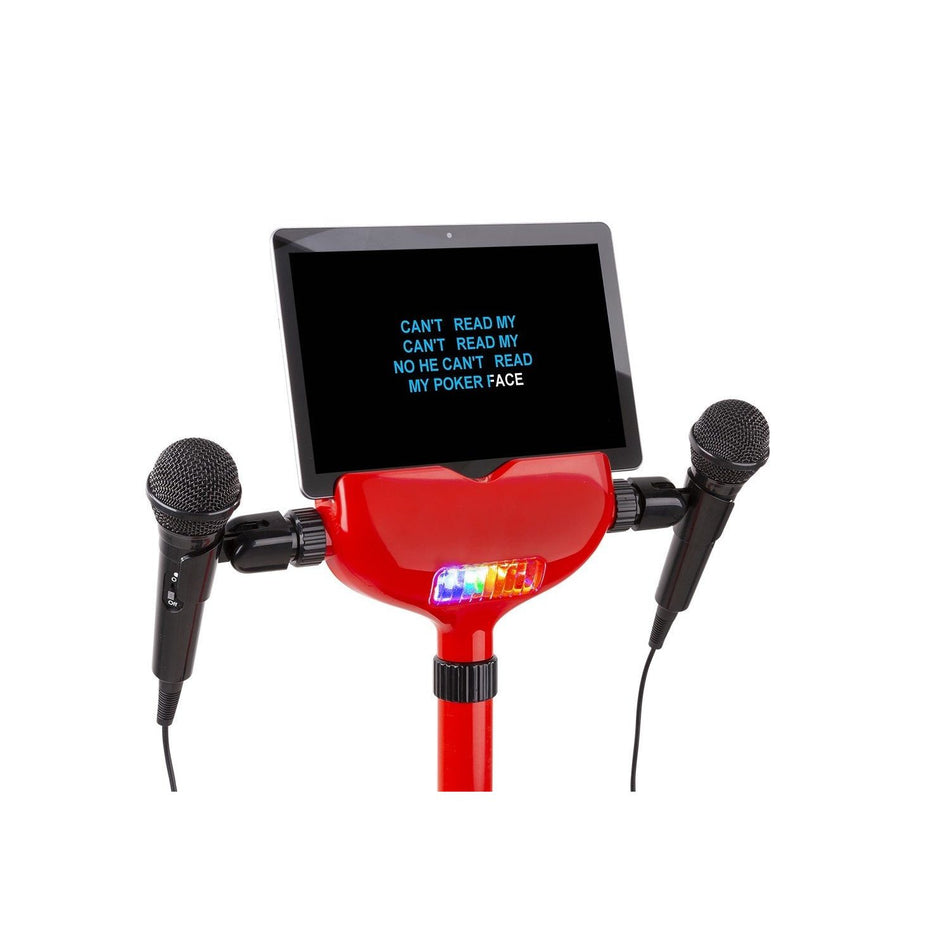 Fenton KSM15R - Set escenario Karaoke Rojo con alfombra de escenario - Tempo Shop
