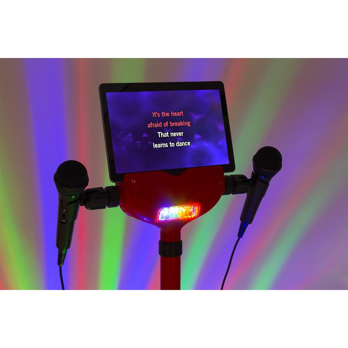 Fenton KSM15R - Set escenario Karaoke Rojo con alfombra de escenario - Tempo Shop
