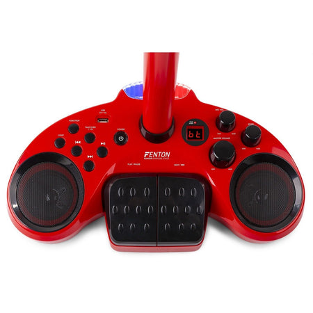 Fenton KSM15R - Set escenario Karaoke Rojo con alfombra de escenario - Tempo Shop