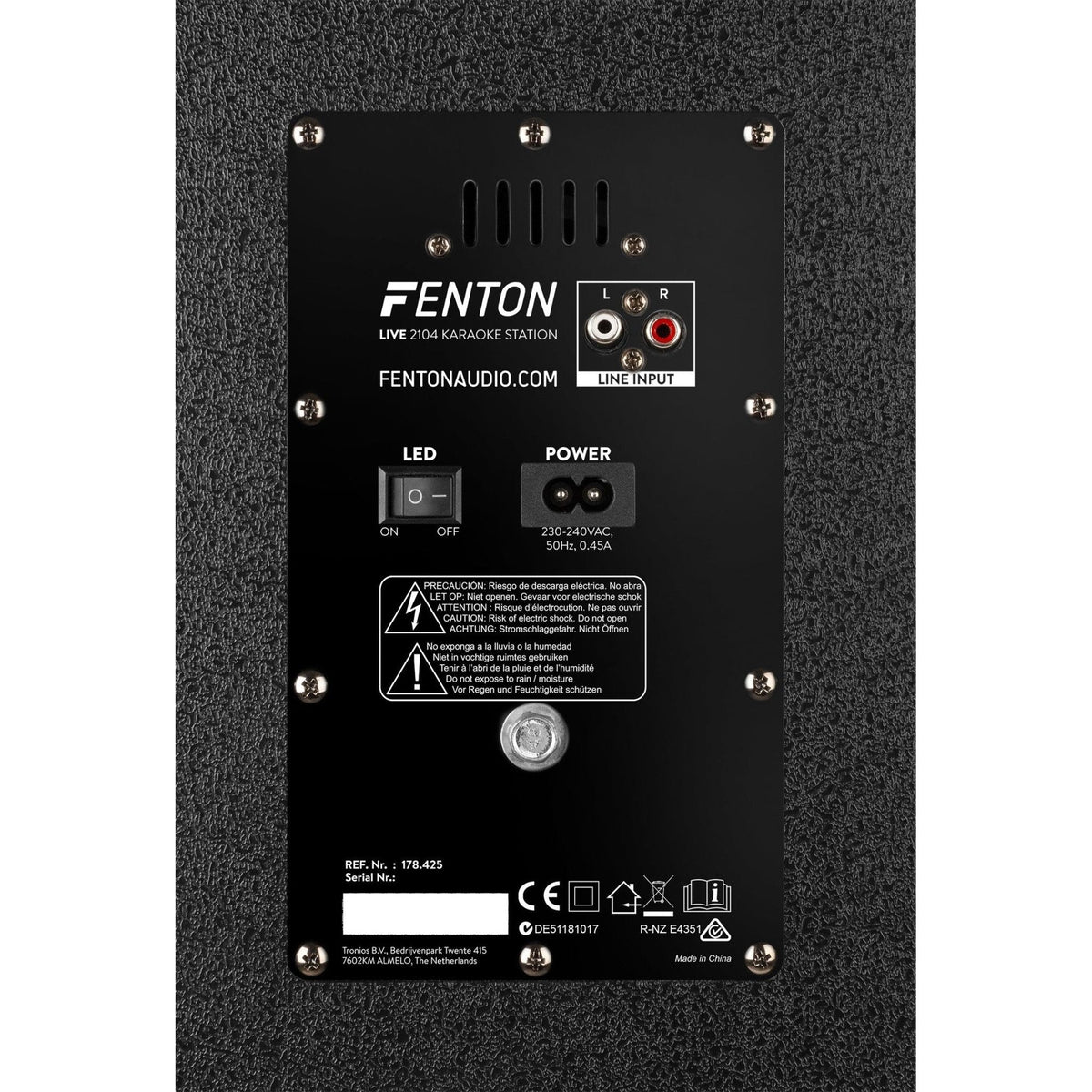 Fenton LIVE2104 - Karaoke Station sobre ruedas 2x 10” - Tempo Shop