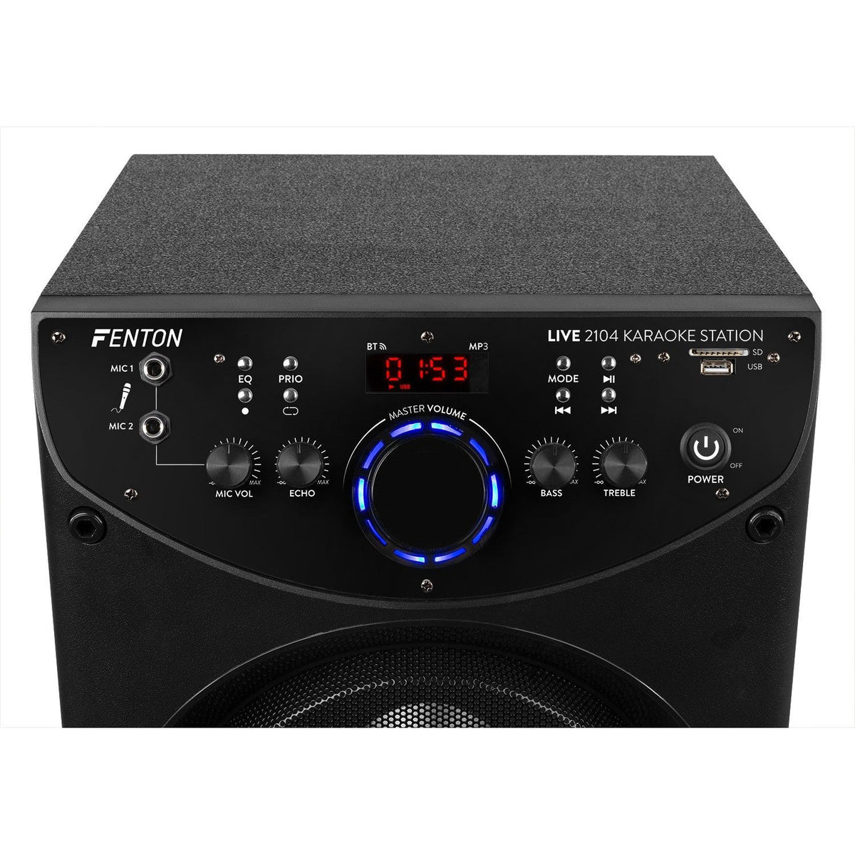 Fenton LIVE2104 - Karaoke Station sobre ruedas 2x 10” - Tempo Shop