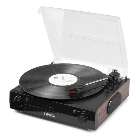 Fenton RP102B - Giradiscos BT Negro/Madera - Tempo Shop
