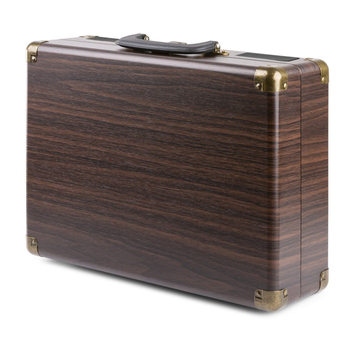 Fenton RP115B - Maleta reproductor giradiscos con BT Dark Wood - Tempo Shop