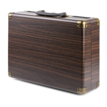 Fenton RP115B - Maleta reproductor giradiscos con BT Dark Wood - Tempo Shop
