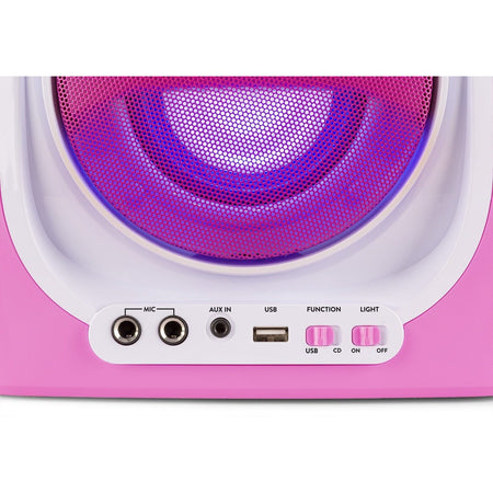 Fenton SBS30P - Sistema Karaoke con CD y 2 micros Rosa - Tempo Shop
