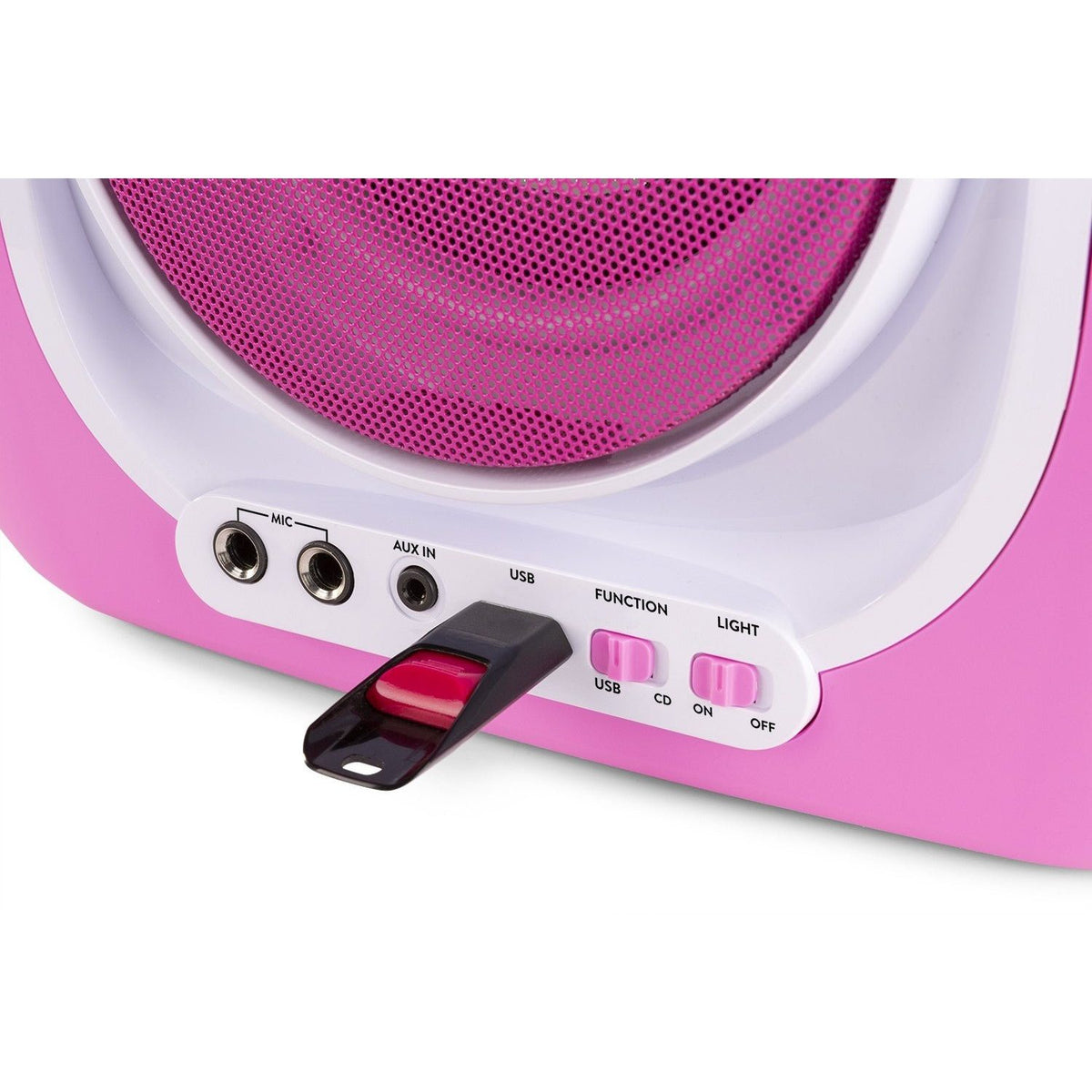Fenton SBS30P - Sistema Karaoke con CD y 2 micros Rosa - Tempo Shop