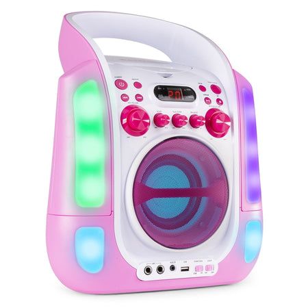 Fenton SBS30P - Sistema Karaoke con CD y 2 micros Rosa - Tempo Shop