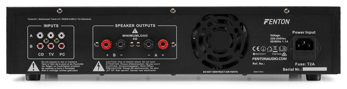 Fenton FPL1000 - Amplificador Digital LED azules + EQ - Tempo Shop