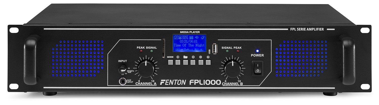 Fenton FPL1000 - Amplificador Digital LED azules + EQ - Tempo Shop