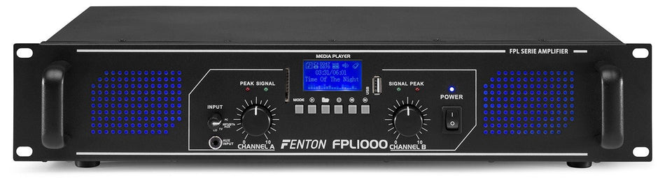 Fenton FPL1000 - Amplificador Digital LED azules + EQ - Tempo Shop