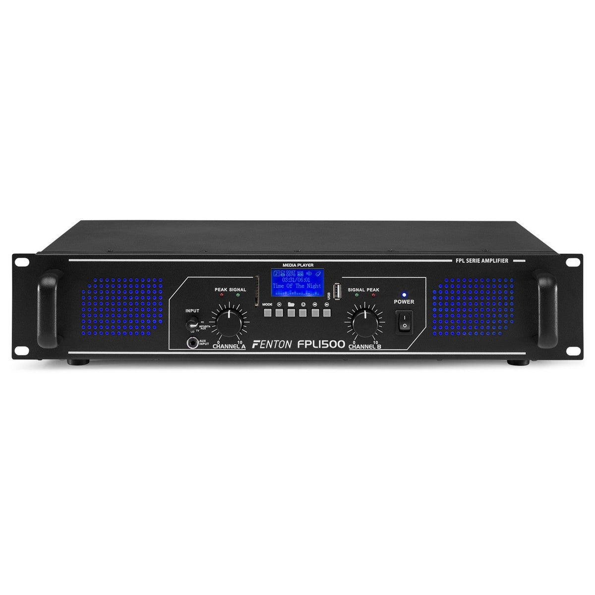 Fenton FPL1500 - Amplificador Digital LED azules + EQ - Tempo Shop