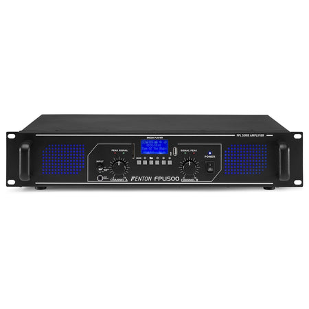 Fenton FPL1500 - Amplificador Digital LED azules + EQ - Tempo Shop