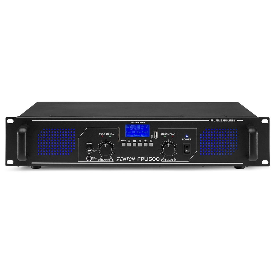 Fenton FPL1500 - Amplificador Digital LED azules + EQ - Tempo Shop