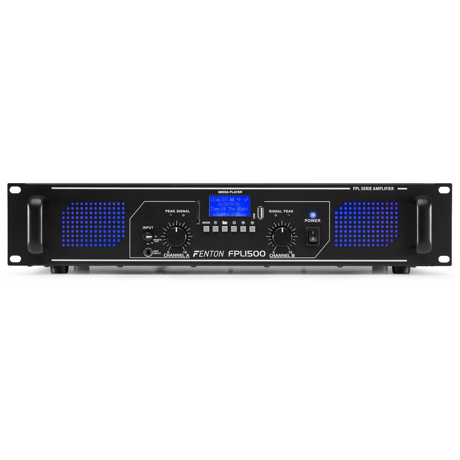 Fenton FPL1500 - Amplificador Digital LED azules + EQ - Tempo Shop