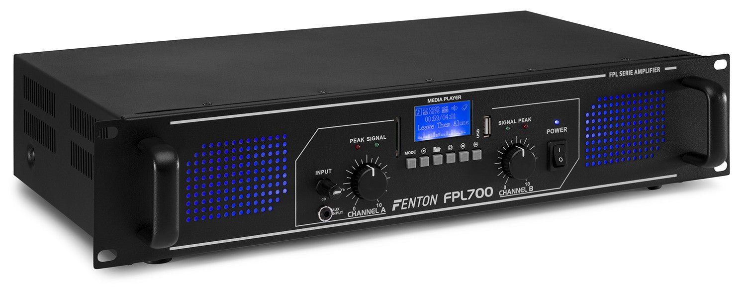 Fenton FPL700 - Amplificador Digital LED azules + EQ - Tempo Shop
