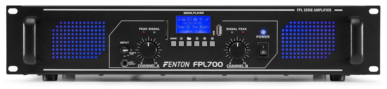 Fenton FPL700 - Amplificador Digital LED azules + EQ - Tempo Shop
