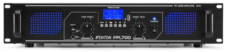 Fenton FPL700 - Amplificador Digital LED azules + EQ - Tempo Shop