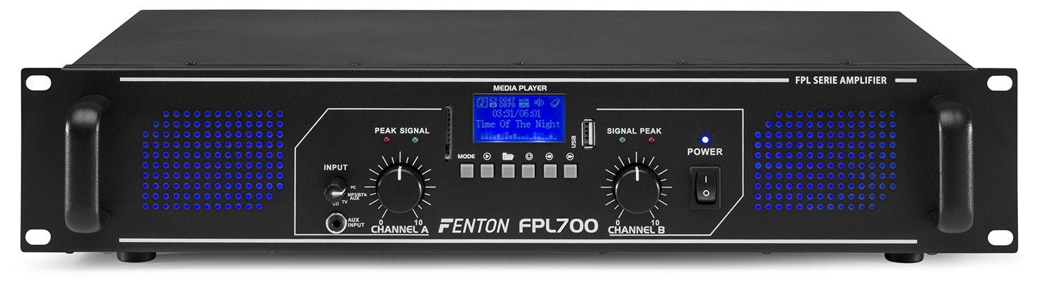 Fenton FPL700 - Amplificador Digital LED azules + EQ - Tempo Shop