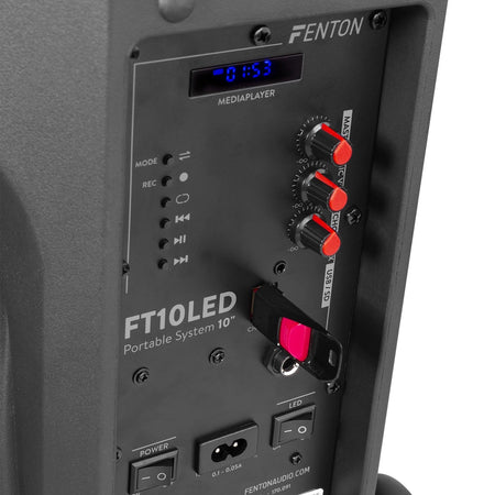 Fenton FT10LED - Bafle Activo 10" 450W - Tempo Shop