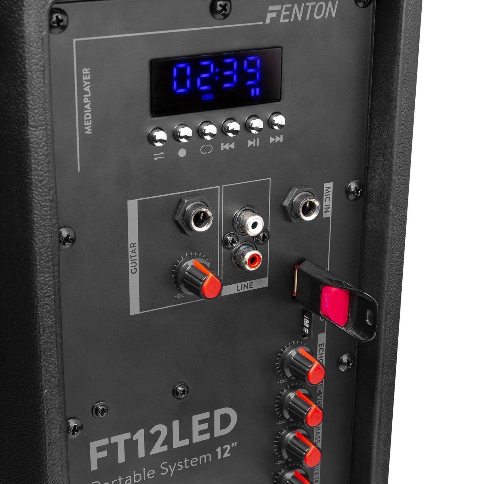 Fenton FT12LED - Bafle Activo 12" 700W - Tempo Shop