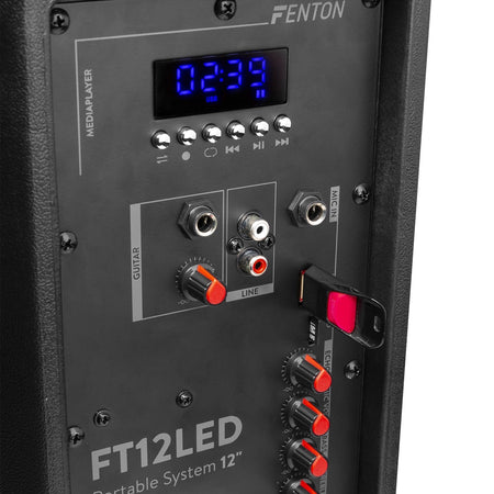 Fenton FT12LED - Bafle Activo 12" 700W - Tempo Shop