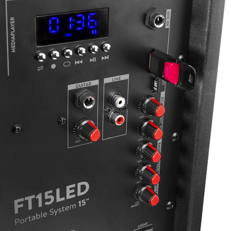 Fenton FT15LED - Bafle Activo 15" 800W - Tempo Shop