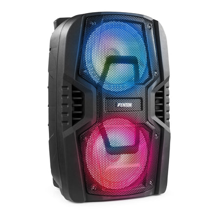 Fenton FT208LED - Sistema portátil de sonido 2x 8" - Tempo Shop