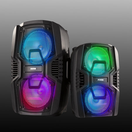 Fenton FT210LED - Sistema portátil de sonido 2x 10" - Tempo Shop